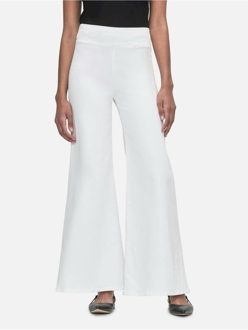 Frame Denim White High-Rise Wide-Leg Pants Size 0 (waist 22 - 24”) NWT